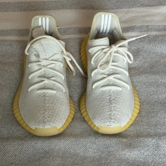Size 7 1/2 - adidas Yeezy Boost 350 V2 Low White / Triple White - No Box - Picture 1 of 5